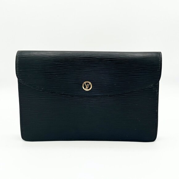 Louis Vuitton Epi 23 Black Leather Clutch - Picture 1 of 8